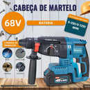 🔥【PREÇO DE FÁBRICA】🔥 Kit de ferramentas 4 em 1 Furadeira, Chave de fenda/Chave de impacto/Amolador/Martelo 2 baterias de 21 V Caixa - GEMINI
