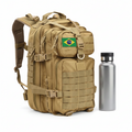 Mochila Militar Tática Impermeável 50 Litros Reforçada (BRINDE GARRAFA 1L)  - ÚLTIMAS UNIDADES
