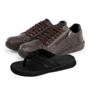 Kit Pegada Sapatênis Ortopédico + Chinelo Massageador [Envio Nacional]