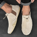 Sapatênis de Couro Masculino Slip-On
