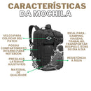 Mochila Militar Tática Impermeável 50 Litros Reforçada (BRINDE GARRAFA 1L)  - ÚLTIMAS UNIDADES